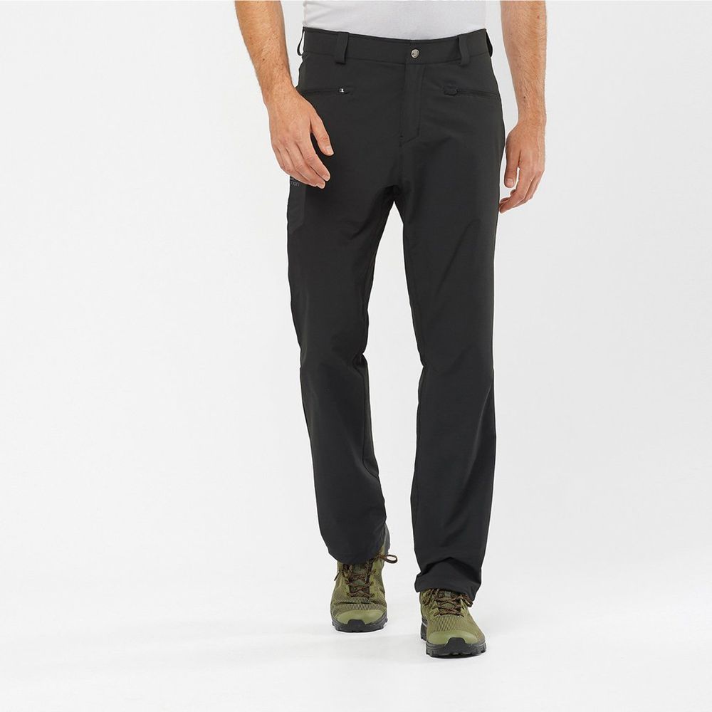 Pantalons Salomon Homme Noir - Salomon WAYFARER ALL SEASON STRAIGHT - France (7694-VDNXO)